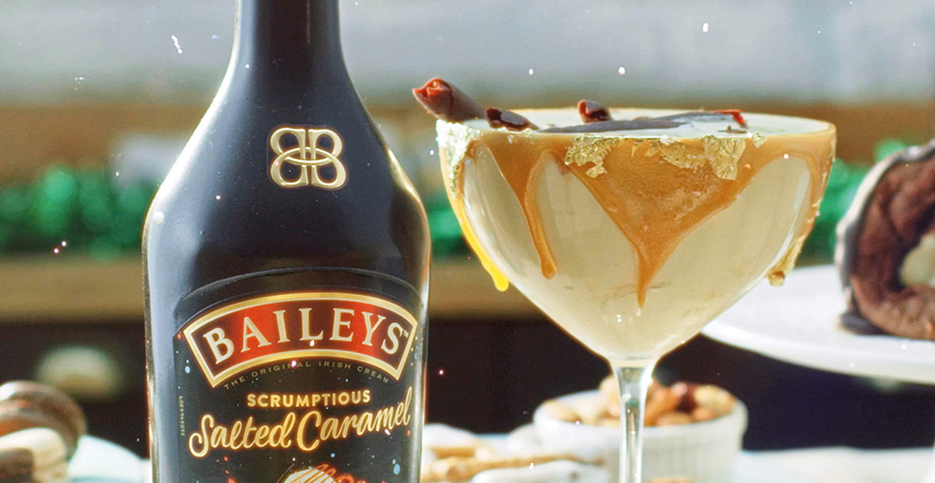Baileys Salted Caramel martini cocktail