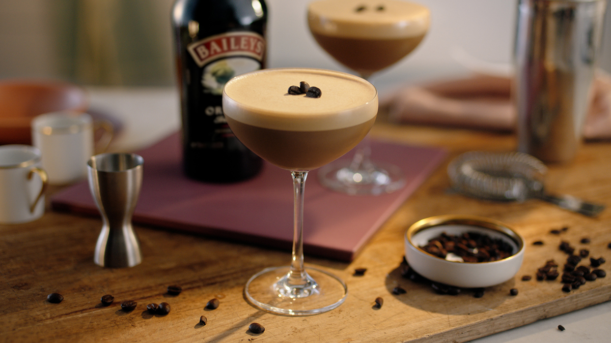 Baileys Espresso martini cocktail