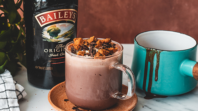 Baileys Hot Chocolate with Biscuit Spread hero image