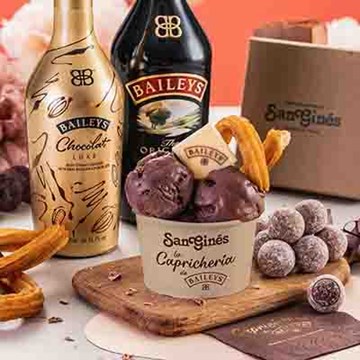 Helado de chocolate con churros y Baileys; Trufas de Baileys Thumbnail